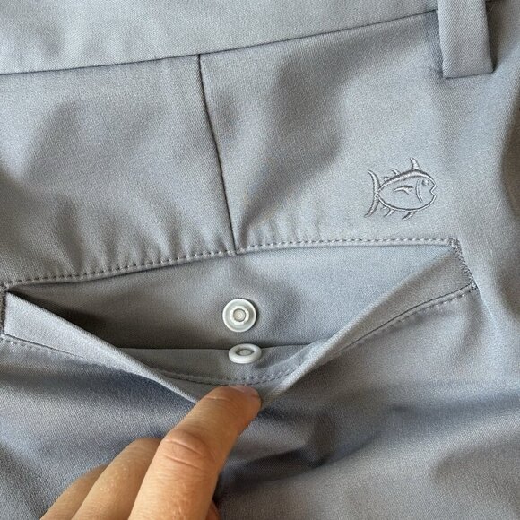 Southern Tide Pants Mens 34x32 Gray Jack Performance Golf Casual Wicking Outdoor - Picture 15 of 16